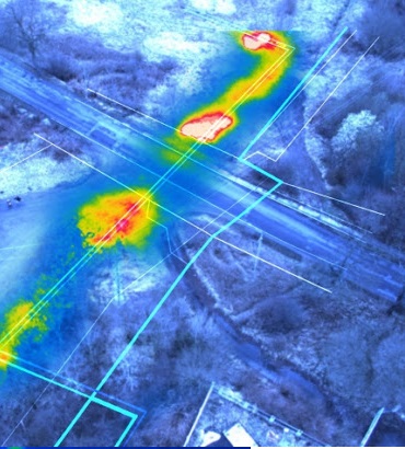 Тепловизионное обследование тепловых сетей с беспилотника